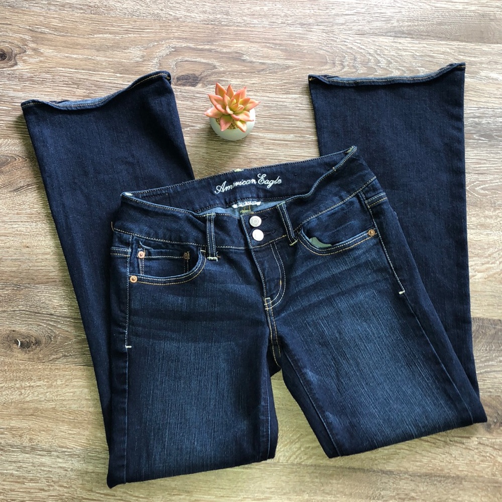 American Eagle super stretch denim jeans flare leg